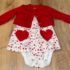 Just One You Infants Valentines Dress Set